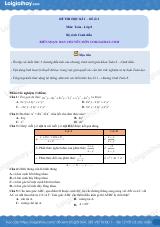 Đề thi học kì 1 Toán 8 - Đề số 2 - Cánh diều